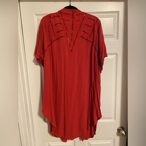 Torrid red kimono size 1/2